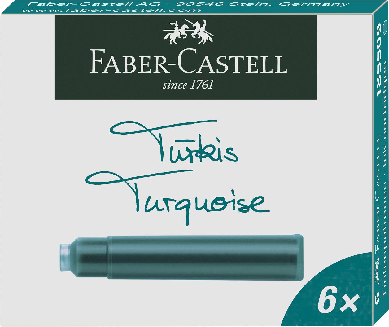 CARTUSE CERNEALA MICI TURCOAZ 6 BUC/CUTIE FABER-CASTELL CARTUSE CERNEALA MICI TURCOAZ 6 BUC/CUTIE FABER-CASTELL